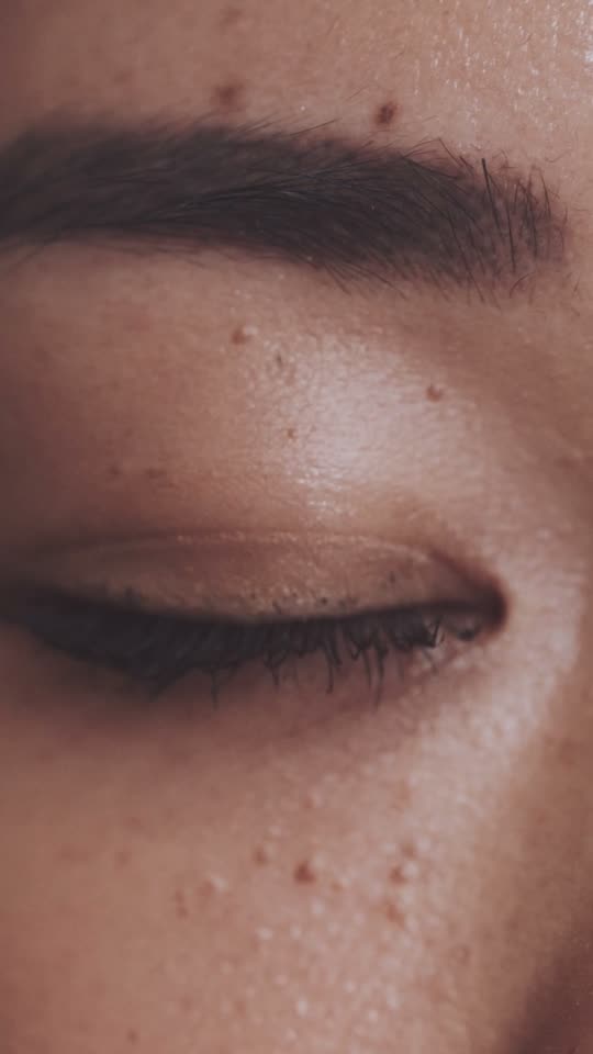 A guest with her eyes closed during the sound meditation